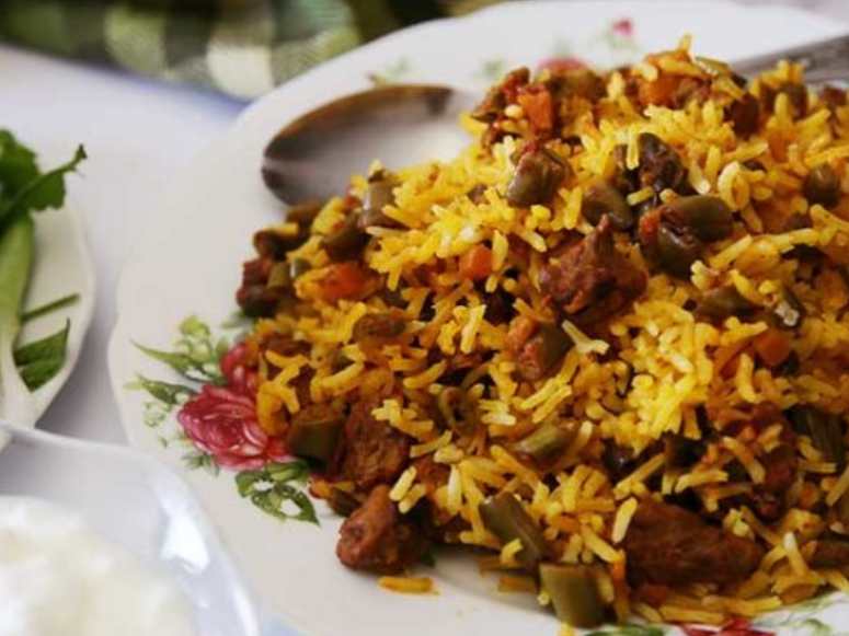 طرز تهیه لوبیا پلو