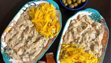 طرز تهیه چیکن استراگانف