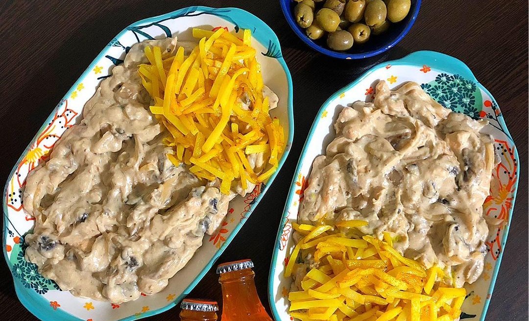 طرز تهیه چیکن استراگانف