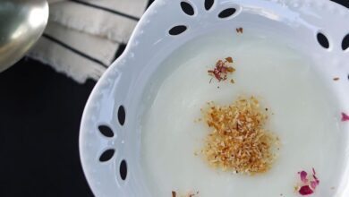 طرز تهیه فرنی با نشاسته