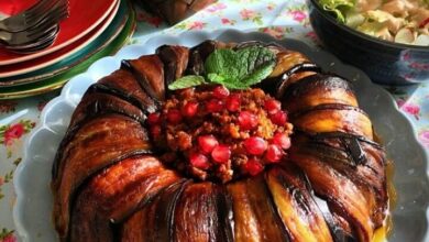 طرز تهیه بادمجان قالبی