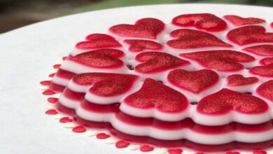 طرز تهیه ژله قلبی