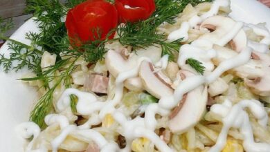 طرز تهیه سالاد ماکارونی ساده