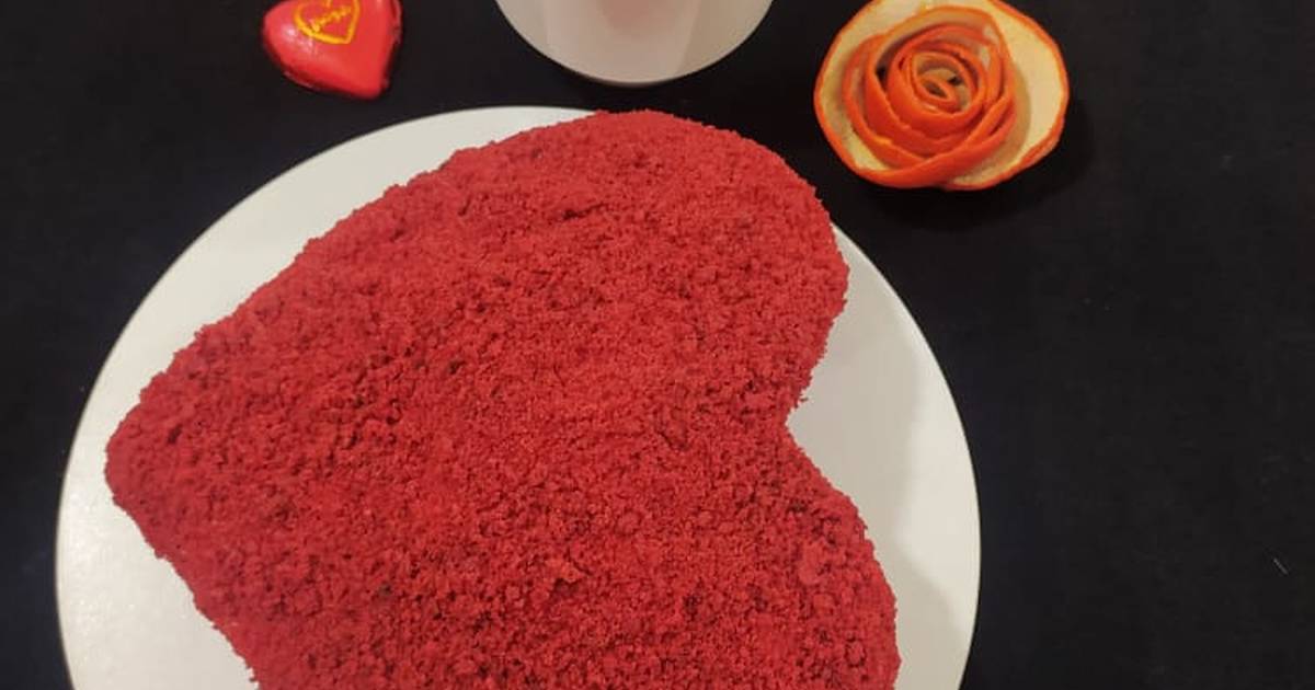 طرز تهیه کیک ولنتاین قلبی